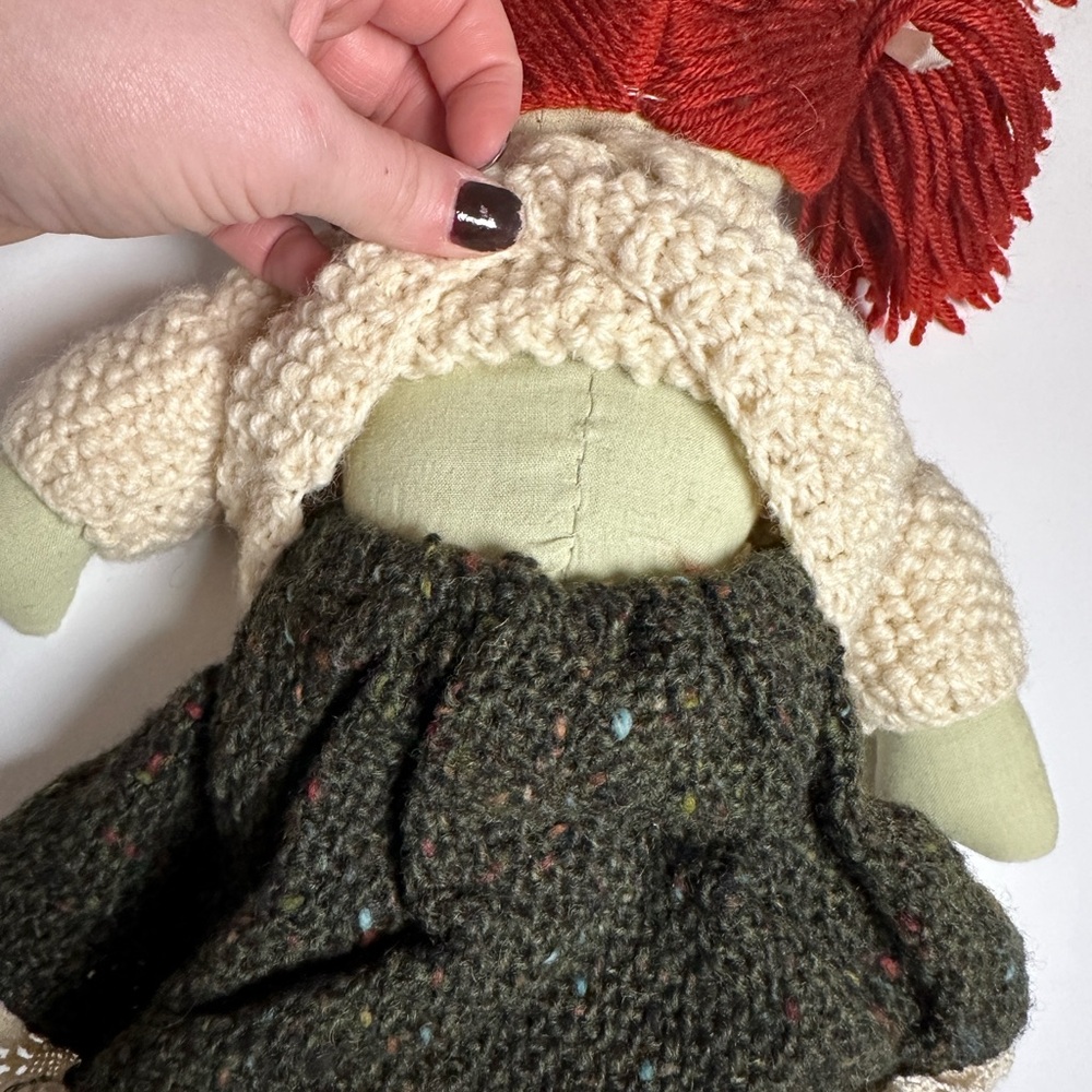 Handmade Branigan Weavers Irish Redhead 15” Stuffed Rag Doll made in Ireland - Picture 9 of 12